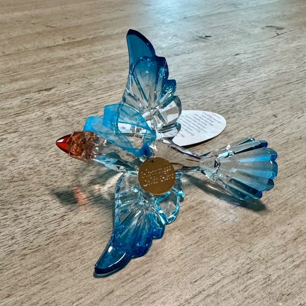 Dept 56 Acrylic Blue Bird Ornament